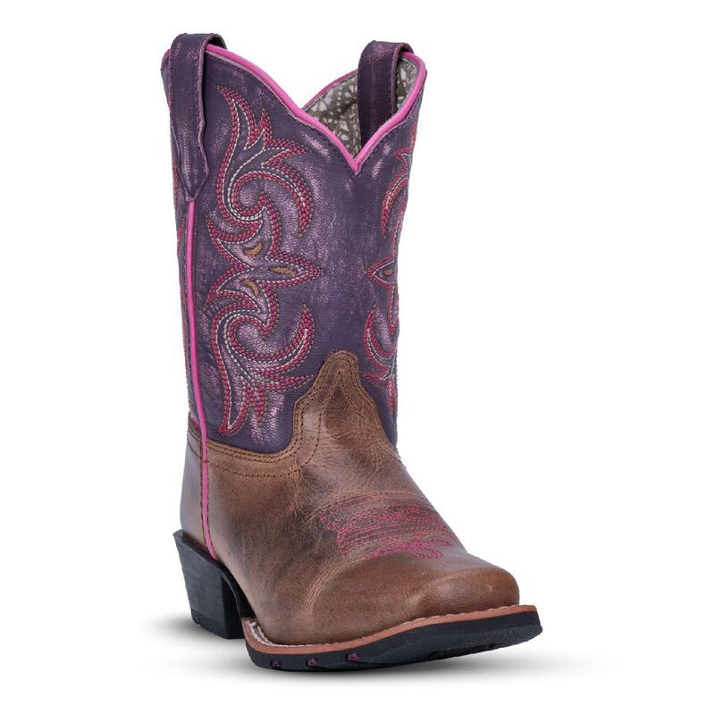 ダンポスト レディース シューズ ブーツ・レインブーツ Dan Post Majesty Girls Western Boots Brown Purple パープル