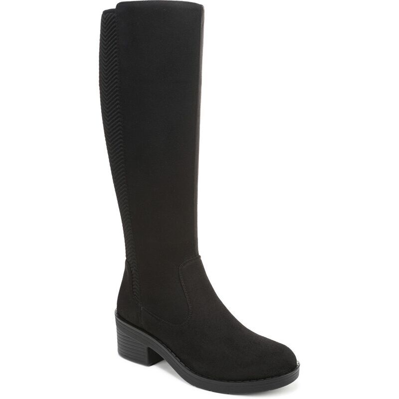 ライフストライド レディース シューズ ブーツ・レインブーツ トール LifeStride Optimum Womens Microfiber Zip Tall Boots Black ブラック