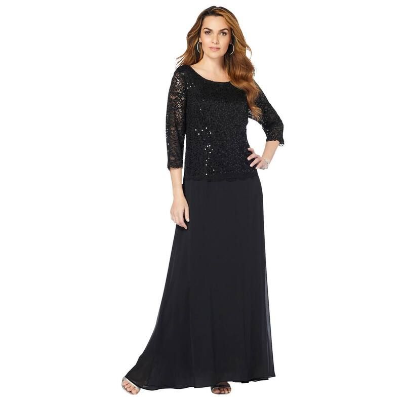 ロアマンズ レディース トップス ワンピース プラスサイズ レース Roamans Womens Plusize Lace Popover Dress Black ブラック