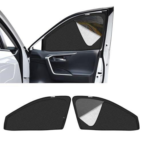 新型 RAV4 50系 専用 サンシェード マグネット式 サイド用 車種専用 2in1一体式 カーシェード RAV4 50 メッシュカーテン 換気 断熱 日除け メッシュサンシェード 日焼け防止 UVカット 遮光カーテン 日差し 紫外線カット 虫よけ 通気as