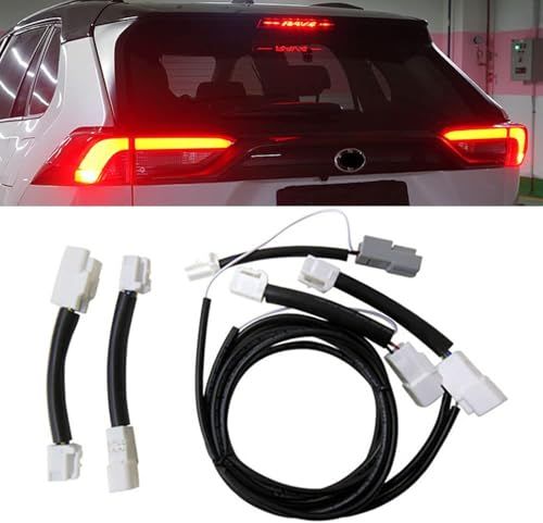 RAV4 50系 ガソリン車専用 LED テールランプ ブレーキランプ 4灯化 全灯化 配線キット ハーネス 取り付け説明書付き【安心の国内業者】as