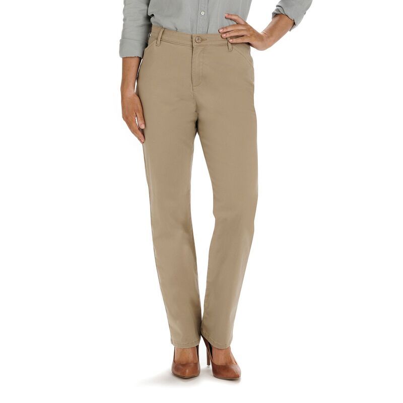 リー レディース ボトムス カジュアルパンツ リラックスフィット Womens LeeRelaxed Fit StraightLeg Twill Pants Flax