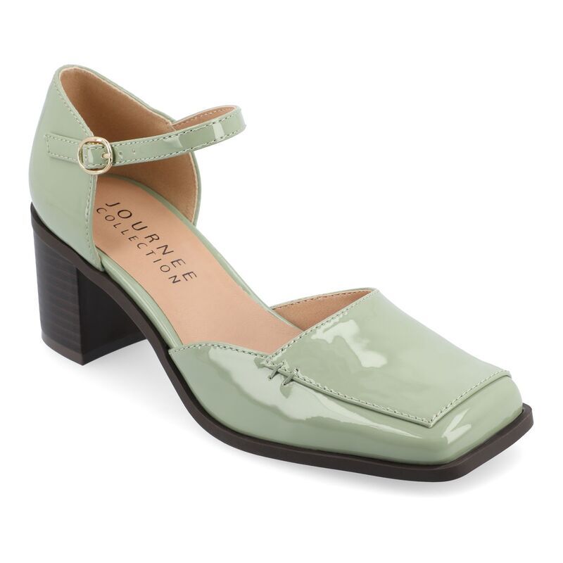 ジュルネ コレクション レディース シューズ パンプス Journee Collection Tru Comfort Foam Evangeline Womens Pumps Patent Green