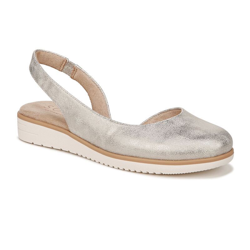 ソウルニュトライザー レディース シューズ サンダル SOUL Naturalizer Idea Dorsay Womenslingback Flats Light Gold ゴールド