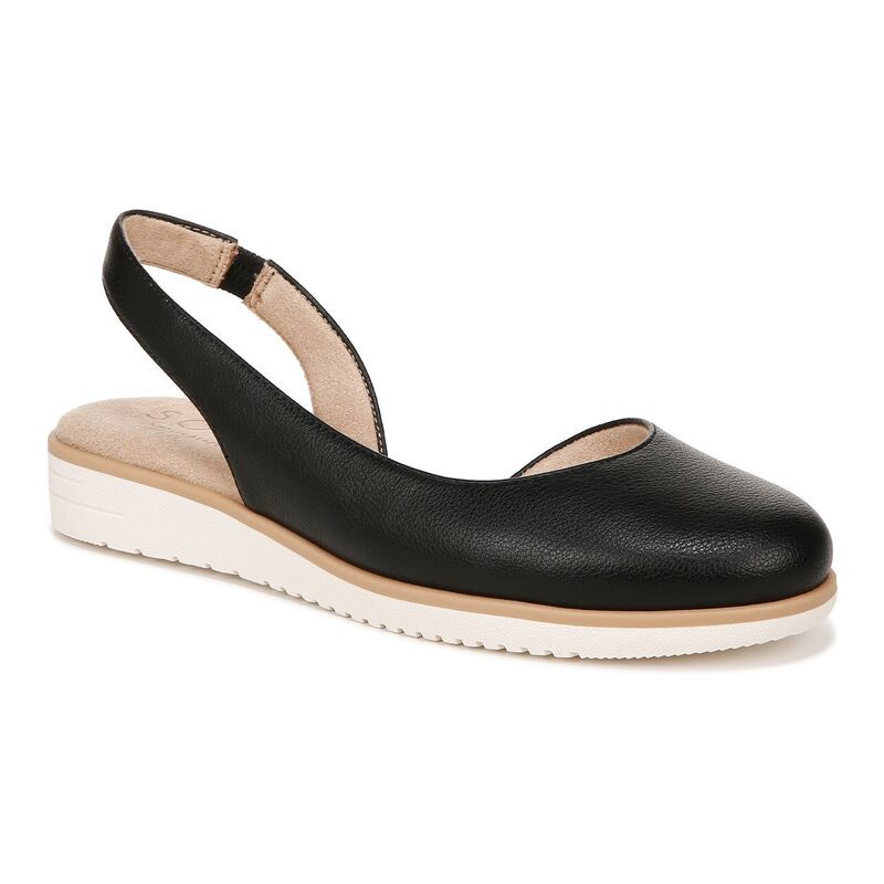 ソウルニュトライザー レディース シューズ サンダル SOUL Naturalizer Idea Dorsay Womenslingback Flats Black ブラック