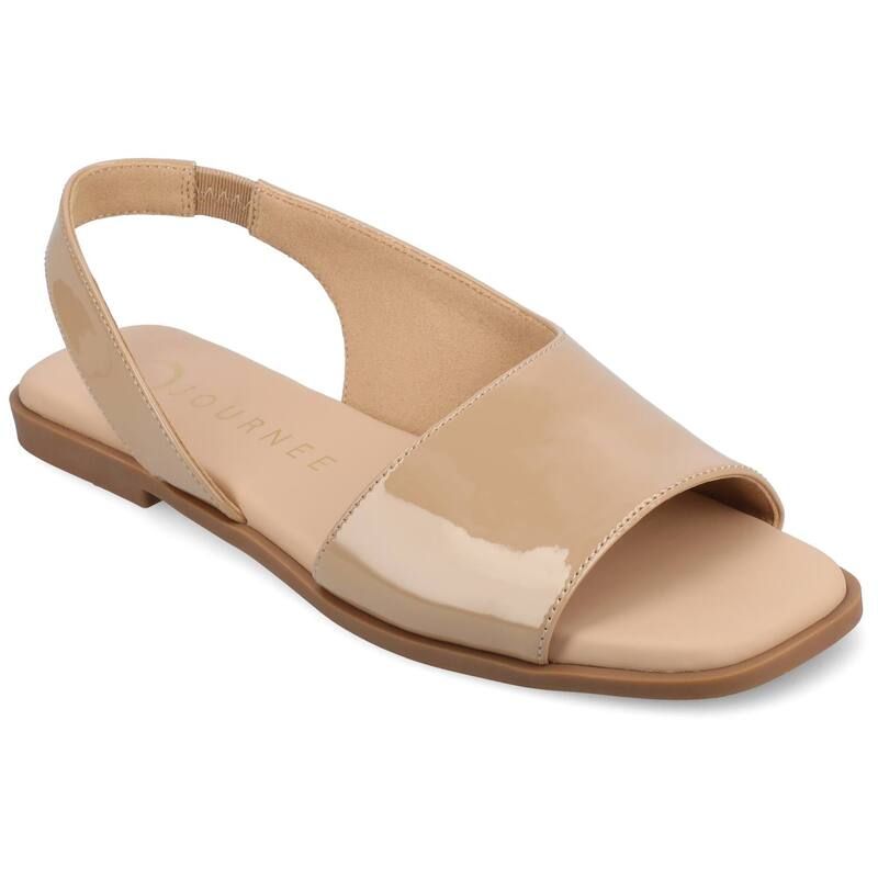 ジャーニー レディース シューズ サンダル Journee Brinsley Womens Tru Comfort Foam Croco Texture Sling Back Sandals Pate