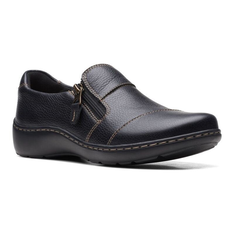 クラークス レディース シューズ サンダル レザー ClarksR Cora Harbor Womens Leather Shoes Black ブラック