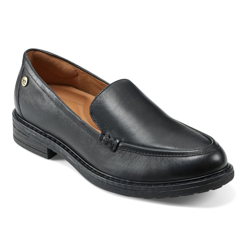 イージースピリット レディース シューズ スリッポン・ローファー Easy Spirit Jaylin Womens Tailored Loafers Black Leather ブラック