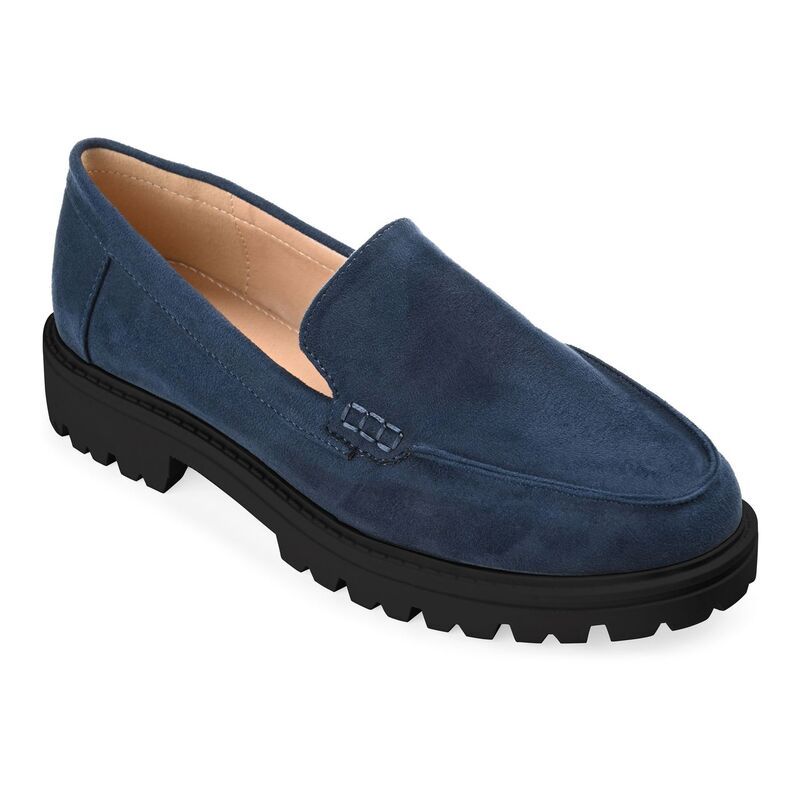 ジュルネ コレクション レディース シューズ スリッポン・ローファー Journee Collection Erika Tru Comfort Foam Womens Loafers Navy ネイビ