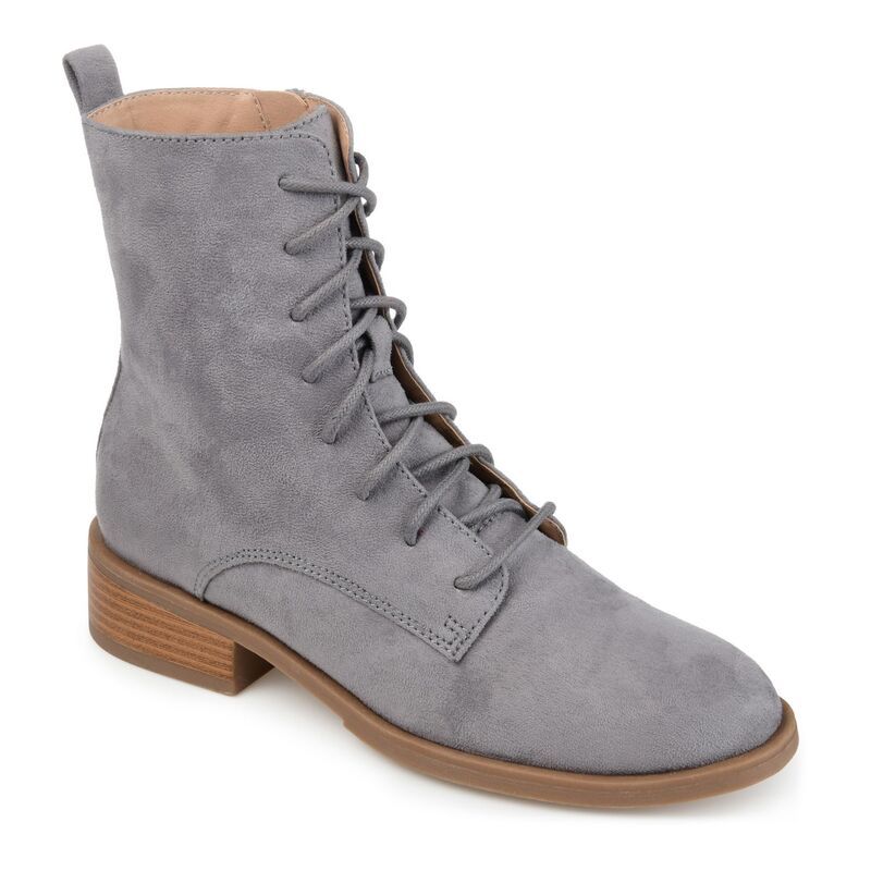 ジュルネ コレクション レディース シューズ ブーツ・レインブーツ Journee Collection Vienna Womens Combat Boots Gray グレー