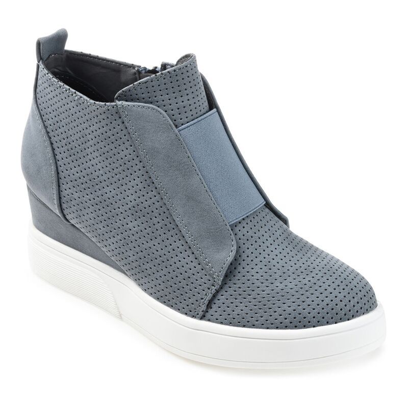 ジュルネ コレクション レディース シューズ スニーカー Journee Collection Clara Womens Wedge Sneakers Blue ブルー