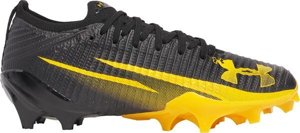 アンダーアーマー メンズ シューズ スニーカー Under Armour Blur Pro Football Cleats BlackYellow ブラック