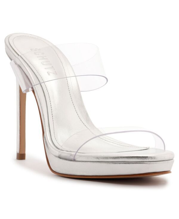 シュッツ レディース シューズ スリッポン・ローファー プラットフォーム サンダル Schutz Womens Ariella SlipOn Platform Dressandalsilver シルバ