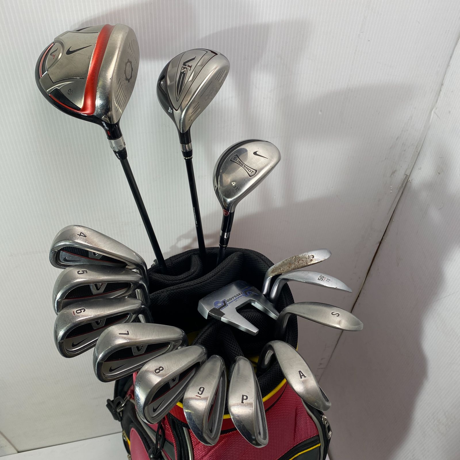 豪華！ ナイキゴルフ NIKE GOLF ヴィクトリー フルセット キャディーバッグ付き Vr / vrs / SLINGSHOT など BBLT0211/大3179