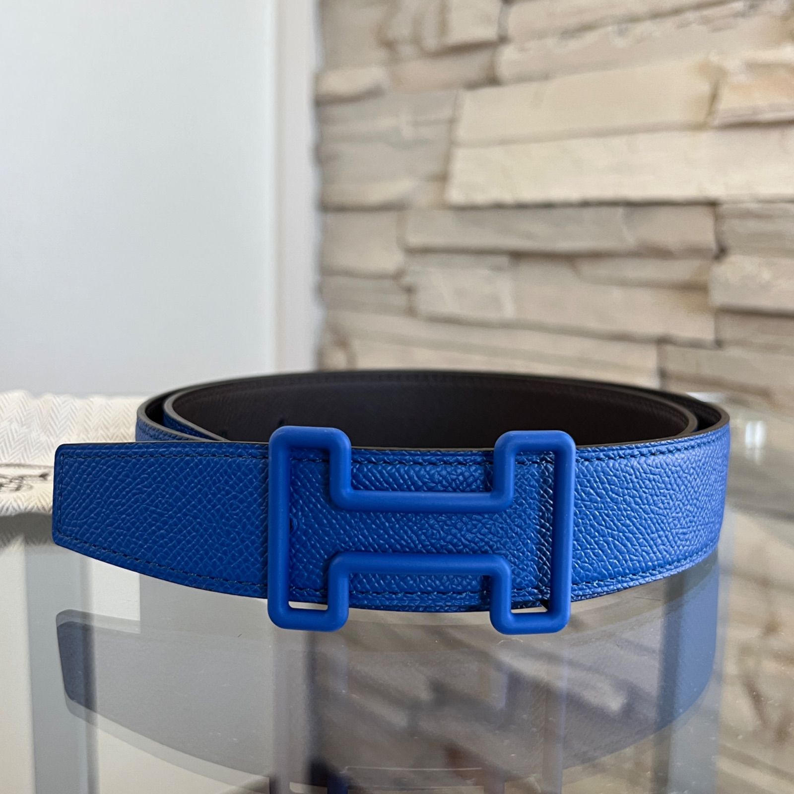 【新品未使用】 HERMES(エルメス)リバーシブルベルト ヴォー・エプソン