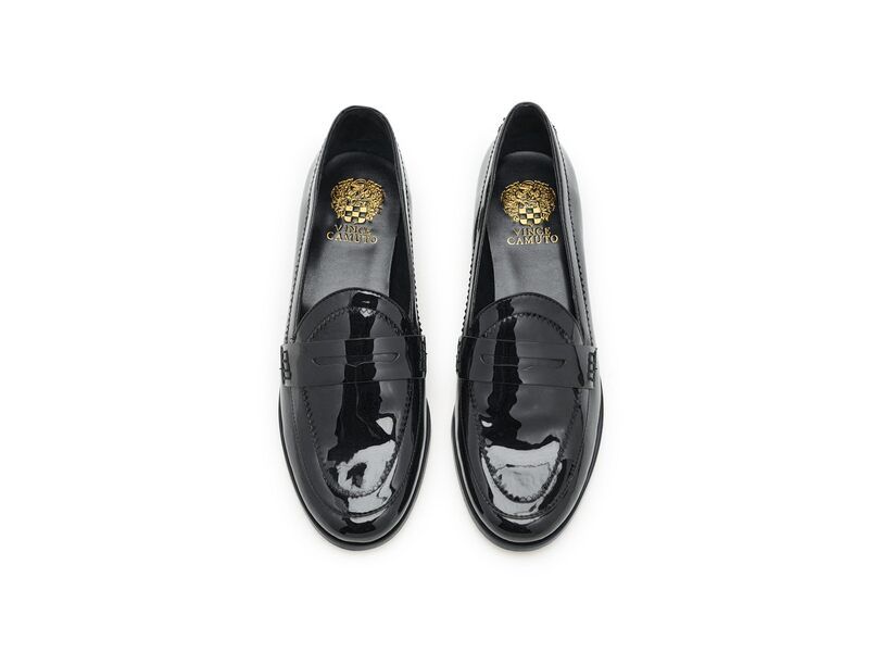 ヴィンスカムート レディース シューズ スリッポン・ローファー Vince Camuto Clarette Flat Penny Loafer Black ブラック｜詳細画像