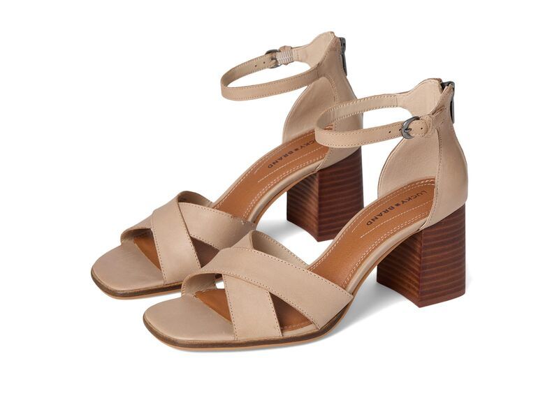 ラッキーブランド レディース シューズ ヒール サンダル Lucky Brand Herrika Cross Band Higheel Sandalsmoke Grey グレー