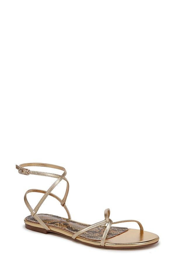 サムエデルマン レディース シューズ サンダル アンクル Sam Edelman Ellinankle Strap Sandal Amber Gold アンバー