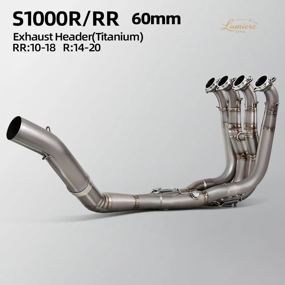 S1000RR エキゾーストマニホールド BMW 2010-2018 S1000R 2014-2020 オートバイ用エキゾーストキット スーパーレーシング 60mm ヘッダーチ