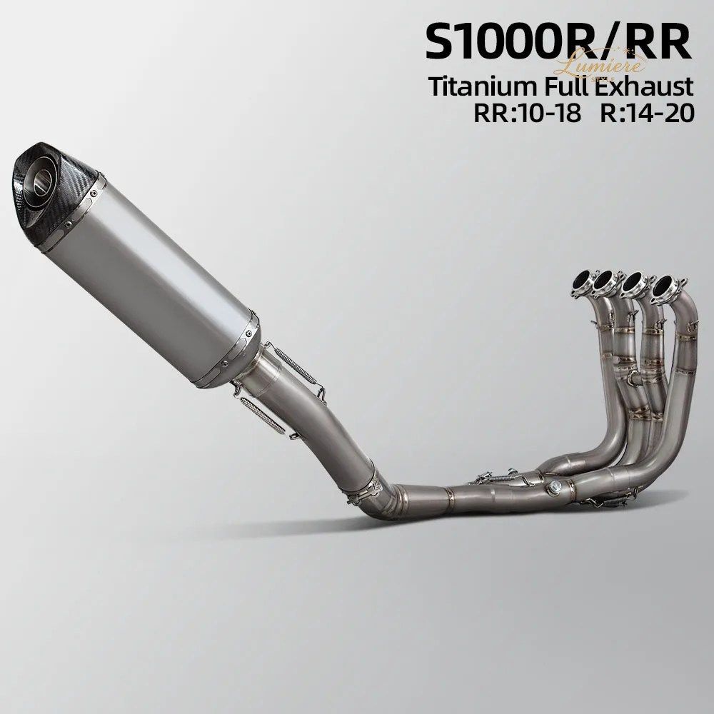 S1000RR エキゾーストシステム BMW 2010-2018 S1000R 2014-2020 オートバイ用エキゾーストキット スーパーレーシング ヘッダー チューブ マ