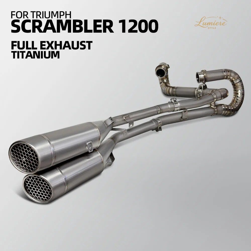 トライアンフ スクランブラー 1200 XE XC スクランブラー1200 オートバイ用フルチタン製エキゾーストシステム モディファイ エスケープ マ