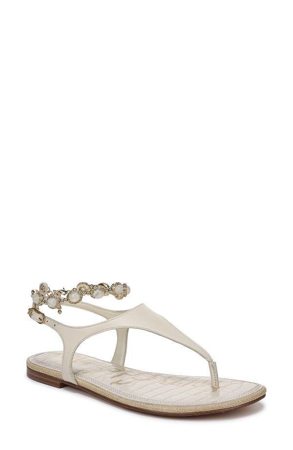 サムエデルマン レディース シューズ サンダル アンクル Sam Edelman Cannankle Strap Sandal Modern Ivory アイボリー