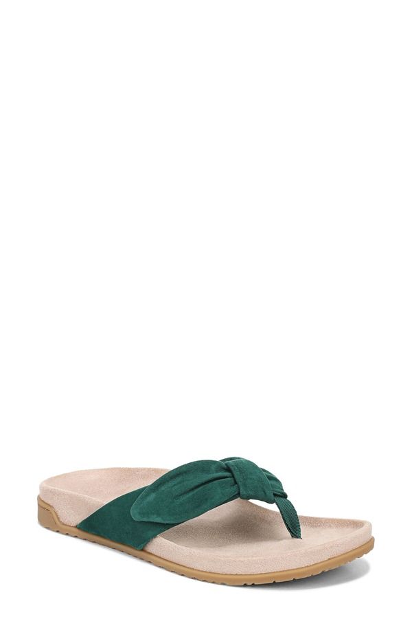 バイオニック レディース シューズ サンダル Vionic Eva Flip Floposy Green グリーン