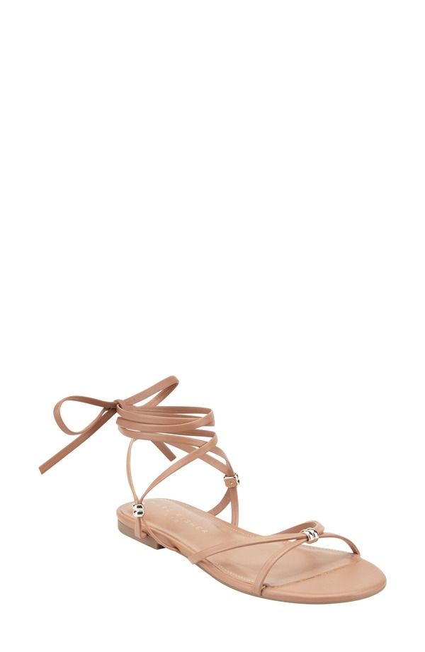 マーク・フィッシャー レディース シューズ サンダル アンクル Marc Fisher LTD Este Ankle Wrap Sandal Medium Natural