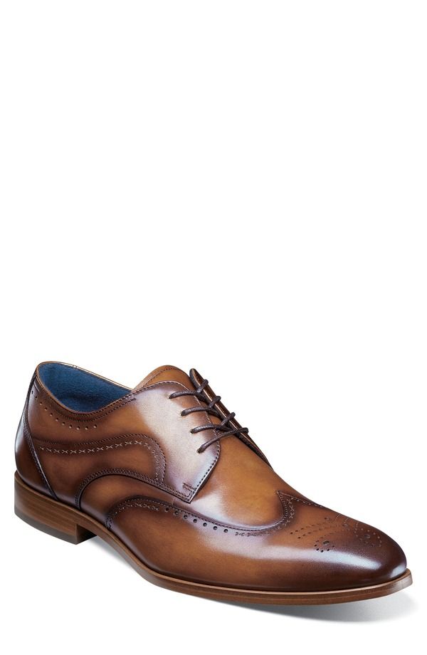 ステイシーアダムス メンズ シューズ オックスフォード ウィングチップ Stacy Adams Brayden Wingtip Oxford Tan タン