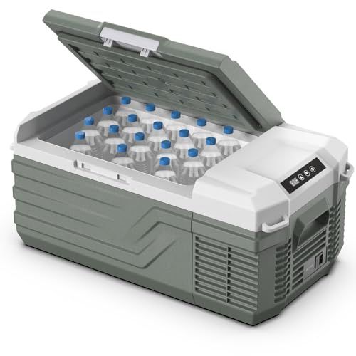 Alpicool 車載冷蔵庫 15L ポータブル冷蔵庫 急速冷凍 小型 -20℃?20℃ 省エネ 静音 3WAY電源対応 DC12V/24V AC100V 車載冷蔵冷凍庫 車載家庭両用 固定用穴付き トラック 車中泊 キャンプ アウトドア 現 de60e161