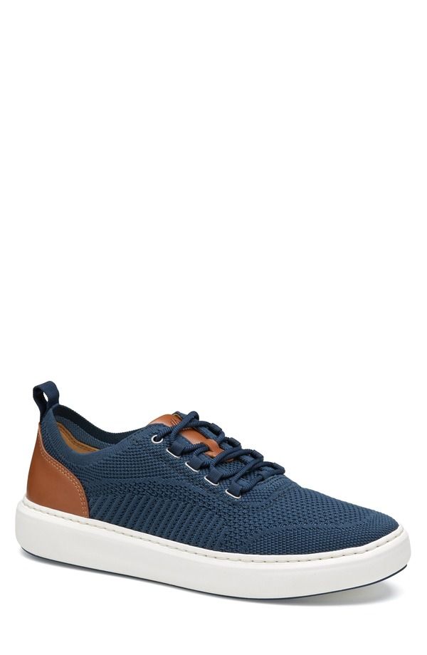 ジョンストンアンドマーフィー メンズ シューズ スニーカー ニット Johnston Murphy Anders Knit Sneaker Navy Knit ネイビー