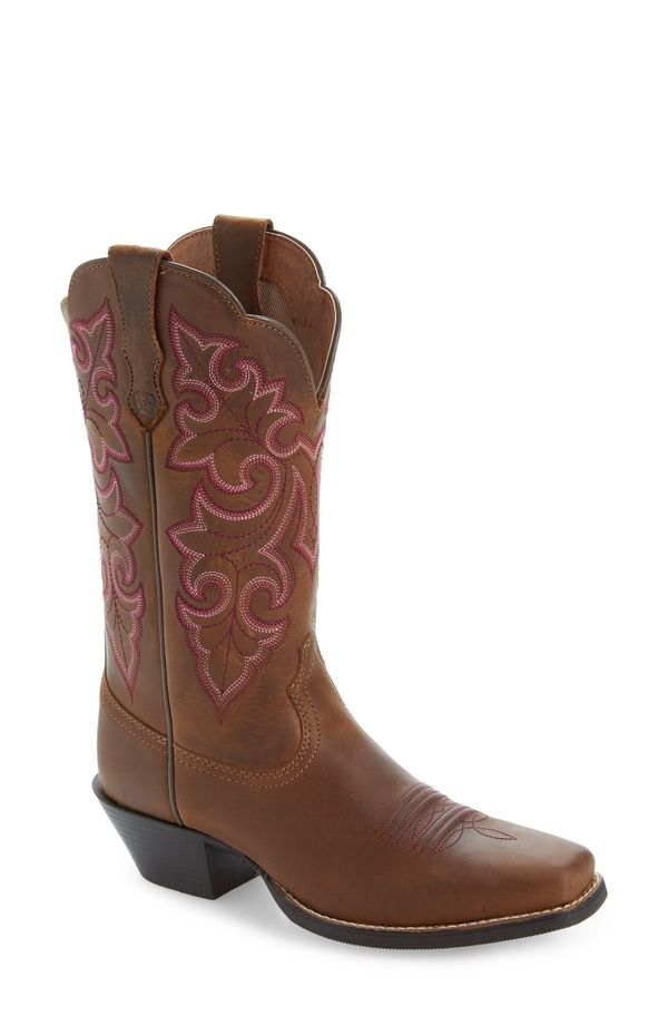 アリアト レディース シューズ ブーツ・レインブーツ Ariat Roundup Western Boot Powder Brown ブラウン