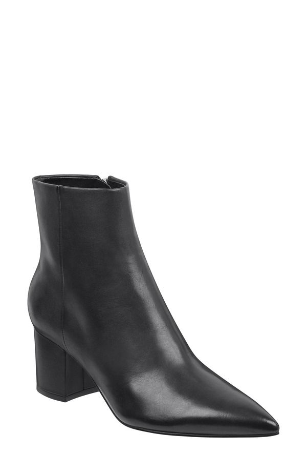 マーク・フィッシャー レディース シューズ ブーツ・レインブーツ Marc Fisher LTD Jarli Bootie Black Leather ブラック