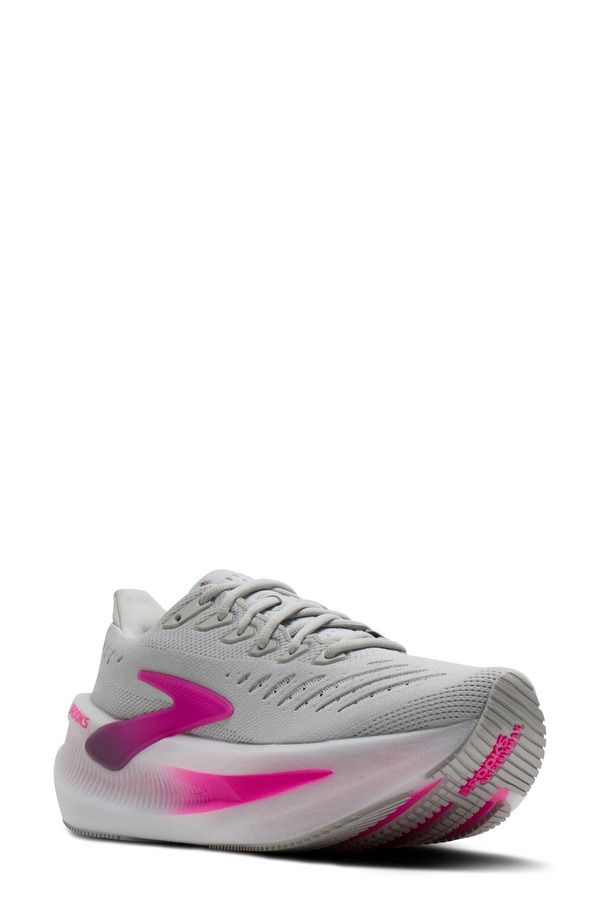 ブルックス レディース シューズ スニーカー Brooks Glycerin Max 2 Hybrid Running Shoe Oyster Argyle Cyber Pink ピンク