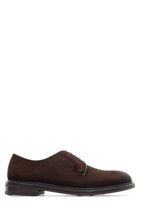 アンソニー ヴィア メンズ シューズ オックスフォード ダービー Anthony Veer Mason Derby Dark Brown Suede ブラウン