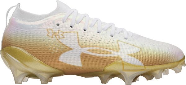 アンダーアーマー レディース シューズ スニーカー Under Armour Blur Pro Football Cleats WhiteGoldGold ホワイト