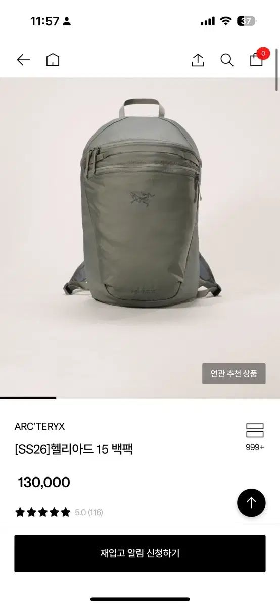 イクトゥス ヒリアド 15 バックパック ポリッジ