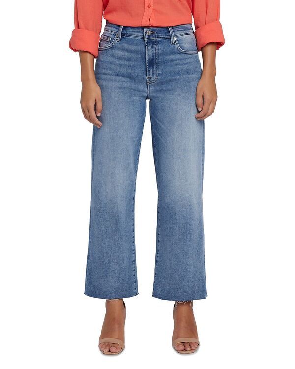 セブンフォーオールマンカインド レディース ボトムス デニムパンツ ワイドレッグ クロップド ジーンズ 7 For All Mankind High Rise Cropped Wide Leg Ale