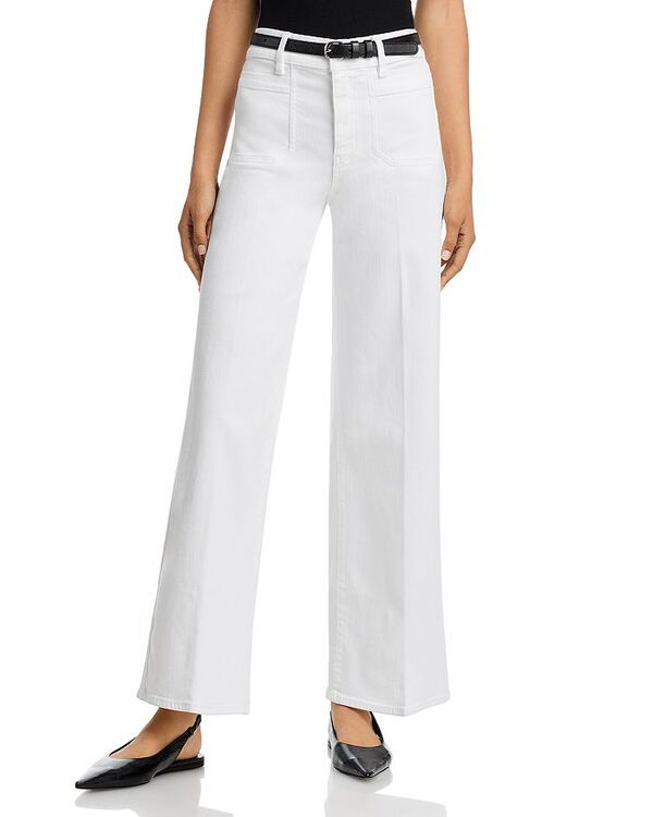 フレーム レディース ボトムス デニムパンツ ワイドレッグ ジーンズ FRAME Le Slim Palazzo High Rise Wide Leg Jeans White ホワイト