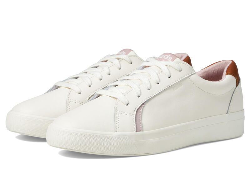 ケッズ レディース シューズ スニーカー レース Keds Pursuit Lace Up WhiteCognac Leather ホワイト
