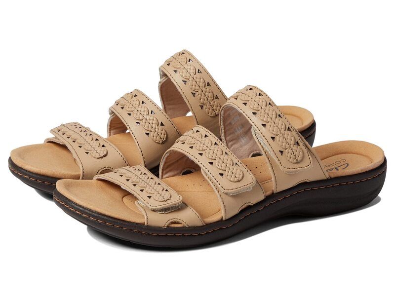 クラークス レディース シューズ サンダル Clarks Laurieann Cove Sand Leather サンド