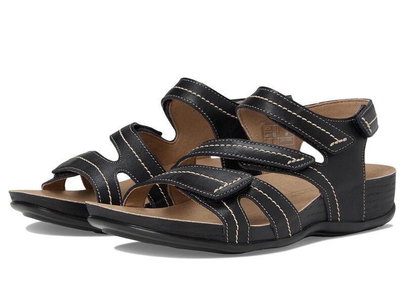 サス レディース シューズ サンダル SAS Swerve Adjustable Comfort Sandals Black ブラック