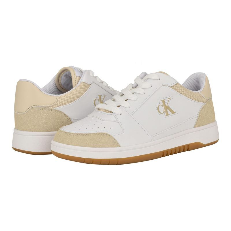 カルバンクライン レディース シューズ スニーカー Calvin Klein Hania WhiteBeige Multi ホワイト