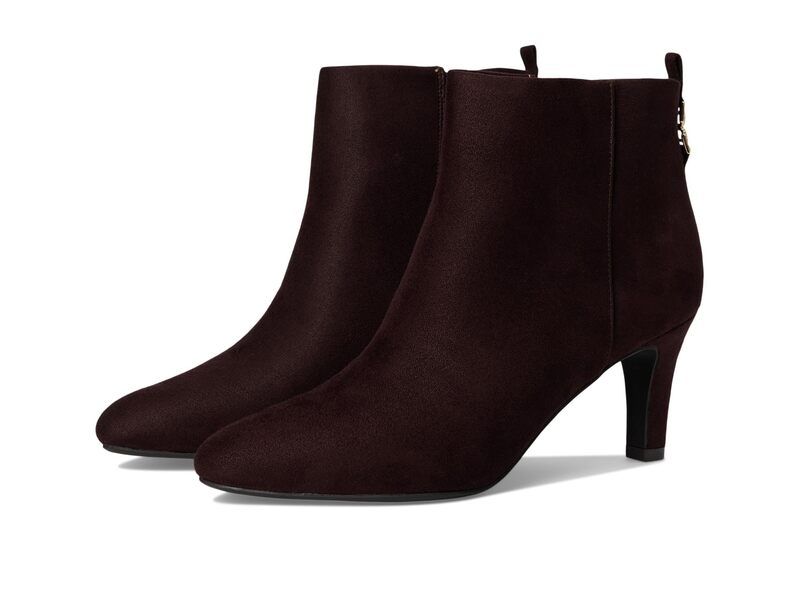 ライフストライド レディース シューズ ブーツ・レインブーツ LifeStride Glow Zip Short Boots Dark Chocolate チョコレート