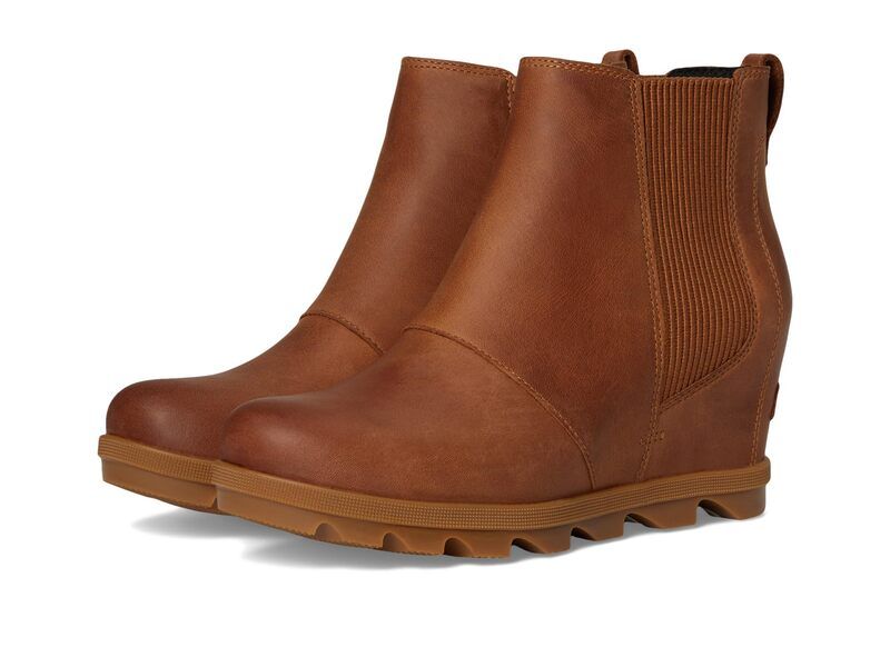 ソレル レディース シューズ ブーツ・レインブーツ チェルシー SOREL Joan Rhapsody Chelsea Wedge Velvet TanGum タン