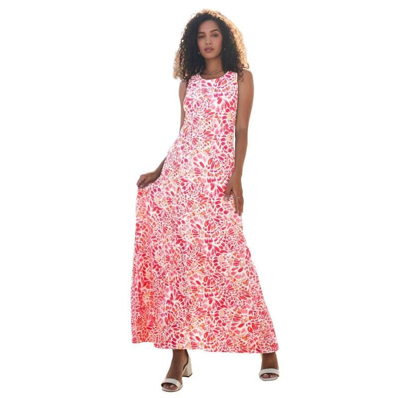 ジェシカロンドン レディース トップス ワンピース プラスサイズ コットン マキシ Jessica London Womens Plusize Stretch Cotton Tank Maxi Dre