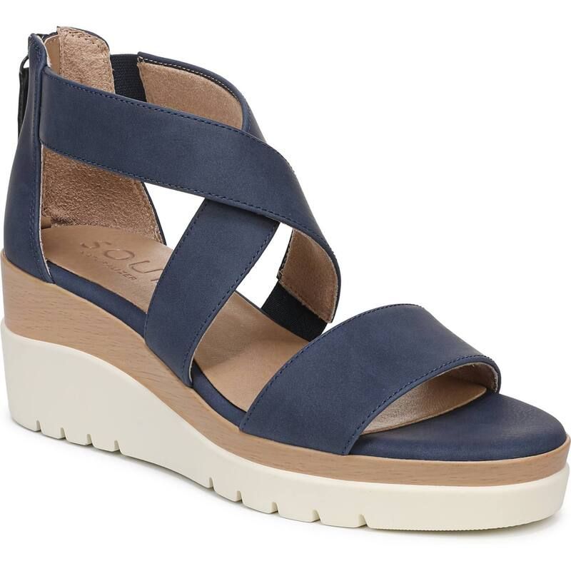ソウルニュトライザー レディース シューズ サンダル SOUL Naturalizer Goodtimes Womens Wedge Sandals Insignia Blue ブルー