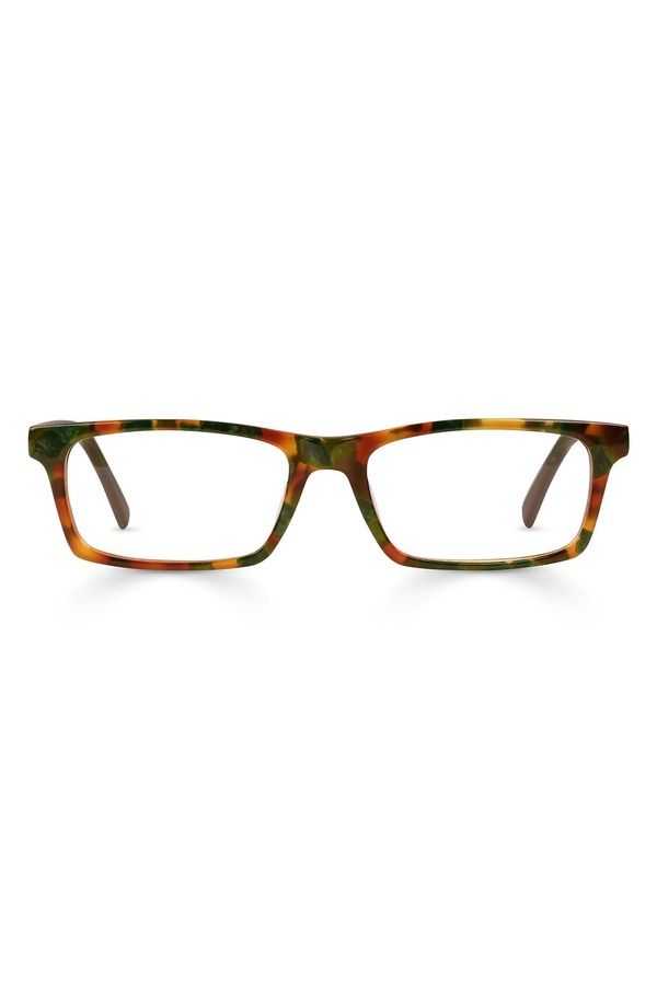 アイブブス メンズ アクセサリー サングラス・アイウェア eyebobs Number Cruncher 53mm Rectangulareadinglasses Green Brown Tortoi