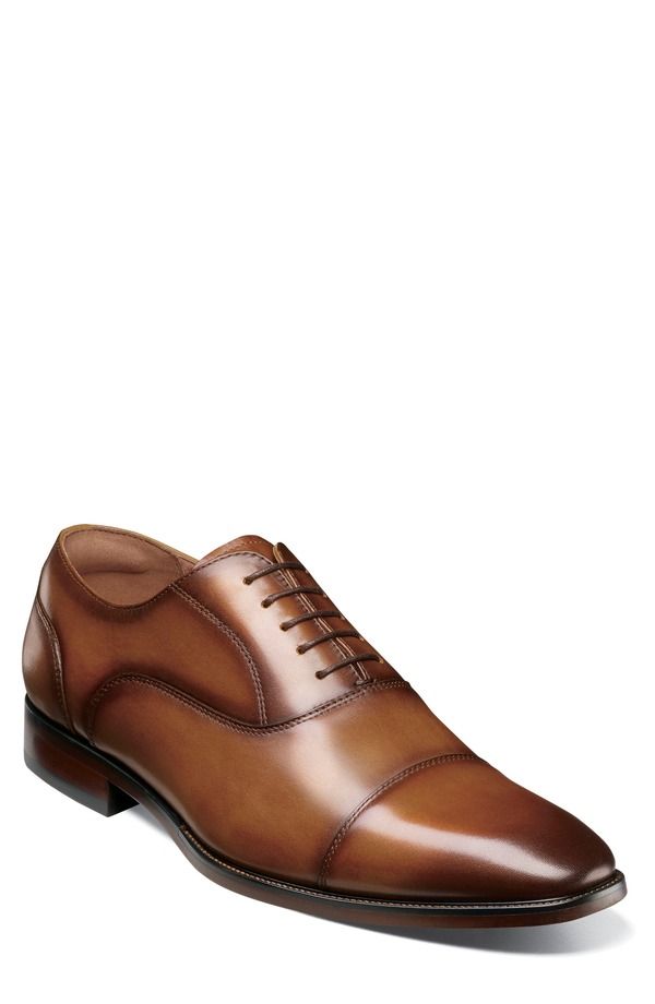 フローシャイム メンズ シューズ オックスフォード キャップ Florsheim Sorrento Lux Cap Toe Oxford Cognac