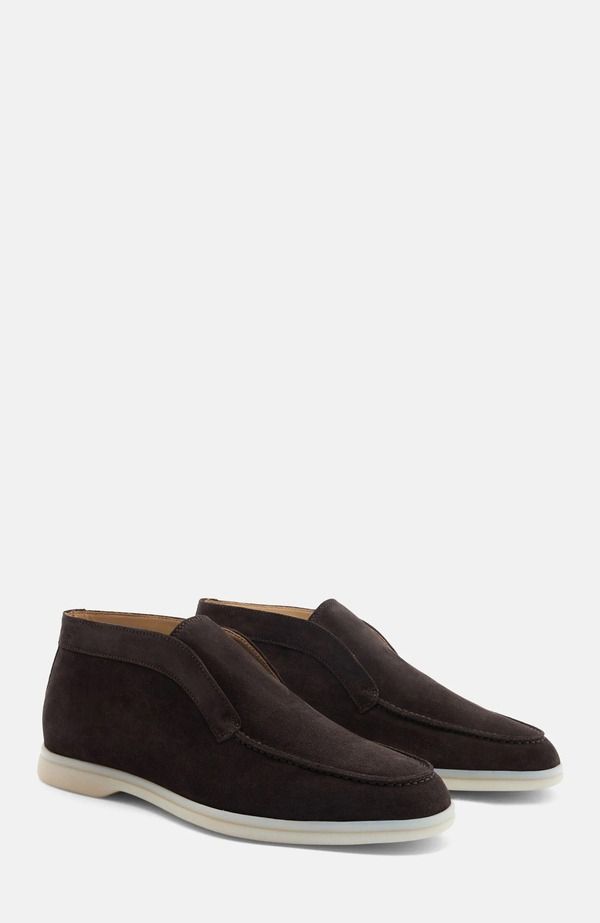 スカロッソ メンズ シューズ ブーツ・レインブーツ SCAROSSO Leonardo Boots Brown Suede ブラウン